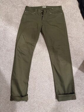 Naked & Famous Weired Guy Selvedge Chino Pants - Men's Size 33*32 - Green